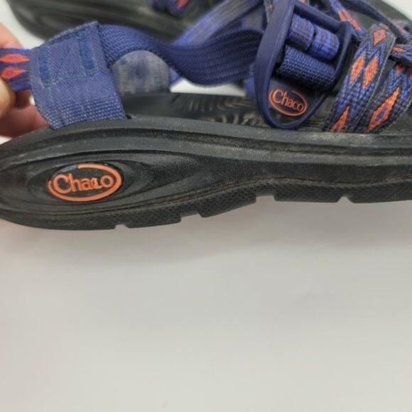 Chaco Women's Strappy Hiking Outdoors ZVolv X2 Sandals In Volcanic Blue Size 7 - Picture 3 of 6